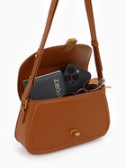 Сумка женская мессенджер TEXTURA на клапане, 23×6×13 см, коричневая - Фото 3