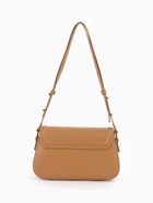 Сумка женская мессенджер TEXTURA на клапане, 23×6×13 см, тёмно-бежевая - Фото 7