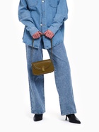 Сумка женская мессенджер TEXTURA на клапане, 23×6×13 см, хаки - Фото 9