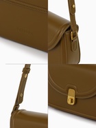 Сумка женская мессенджер TEXTURA на клапане, 23×6×13 см, хаки - Фото 4