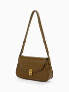 Сумка женская мессенджер TEXTURA на клапане, 23×6×13 см, хаки - Фото 6