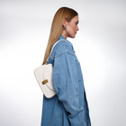 Сумка женская на клапане TEXTURA, средний размер, цвет молочный - Фото 2