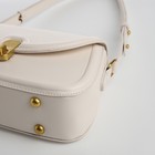 Сумка женская на клапане TEXTURA, средний размер, цвет молочный - Фото 4