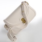 Сумка женская на клапане TEXTURA, средний размер, цвет молочный - Фото 6