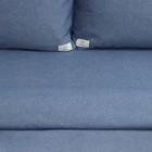Постельное бельё Этель Denim евро, 200х220см, 220х240см, 50х70-2шт, цвет синий, жатый хлопок, 140 г/м2 - фото 14032271