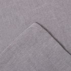 Постельное бельё Этель Denim евро, 200х220см, 220х240см, 50х70-2шт, цвет серый, жатый хлопок, 140 г/м2 - Фото 5