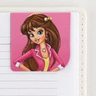 Подарочный набор блокнот А6, 32 листа, наклейки, магнитные закладки «Самой классной» 10000725