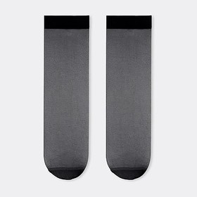 Носки женские капроновые 20den, цвет черный, размер 23-25