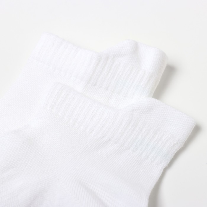 Носки мужские укороченные, цвет белый, размер 29-31