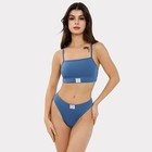 Трусы женские бразильяно, цвет синий, размер 44 (S) - фото 23670387