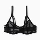 Бюстгалтер женский сетка, цвет черный, размер 85В 10327071