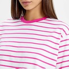 Футболка женская, цвет белый/розовый, размер 50 - фото 23670464