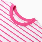 Футболка женская, цвет белый/розовый, размер 50 - фото 23738152