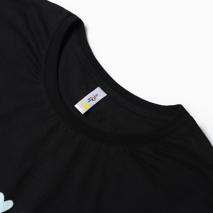 Комплект женский домашний (футболка,шорты), цвет черно-мятная полоска, р-р 42 - фото 1909506560