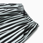 Комплект женский домашний (футболка,шорты), цвет черно-мятная полоска, р-р 42 - Фото 5