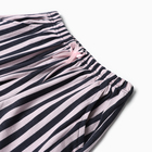 Комплект женский домашний (футболка,шорты), цвет графит розовая полоска, р-р 42 - Фото 5