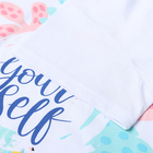 Комплект женский домашний (футболка,шорты), цвет мятный с цветком, р-р 52 - фото 23768580