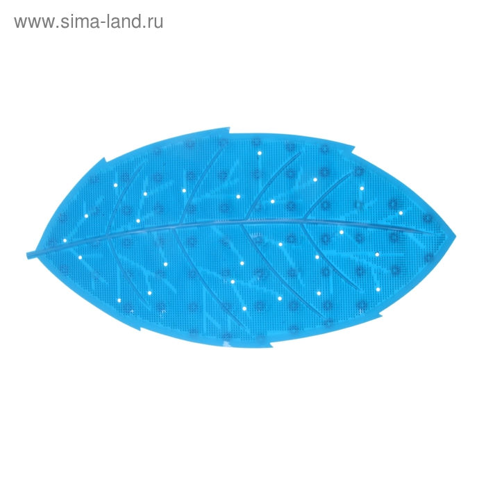 SPA-коврик для ванны на присосках «Лист», 66×36 см - Фото 1