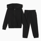 Комплект для мальчика (джемпер, брюки), цвет чёрный, рост 104 см - фото 109695364