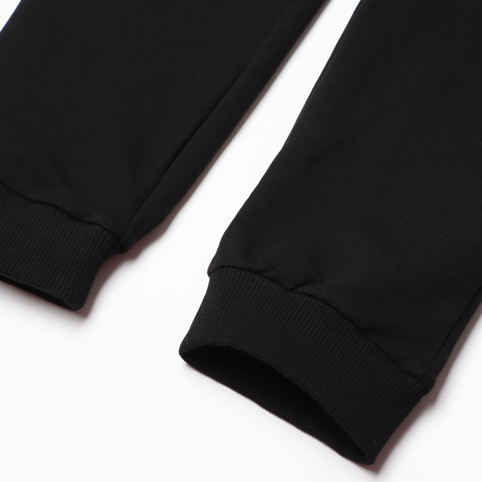 Комплект для мальчика (джемпер, брюки), цвет чёрный, рост 110 см