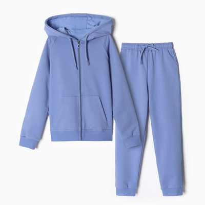 Комплект для девочки (джемпер, брюки), цвет голубой, рост 98 см
