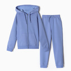 Комплект для девочки (джемпер, брюки), цвет голубой, рост 140 см - фото 25439204
