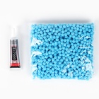 Игрушка помпонами «Зайка», голубой - Фото 5