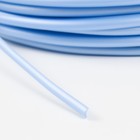 Ротанг искусственный гладкий 7 мм 100 м полутрубка (голубой перламутр) - фото 10080952