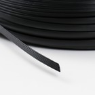 Ротанг искусственный 6 мм 100 м волна (черный) - Фото 4