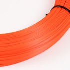 Ротанг искусственный 6 мм 100 м волна (оранжевый) - Фото 2