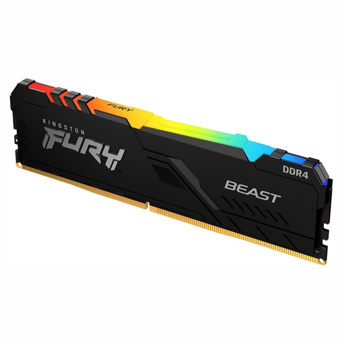 Память DDR4 2x32GB 3200MHz Kingston KF432C16BB2AK2/64 Fury Beast RGB RTL Gaming PC4-25600 C   103397 - фото 51530706