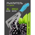 Рыхлитель, длина 29 см, 3 зубца, пластиковая ручка, «OLOV Практик» - фото 302065281