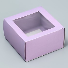 Коробка складная «Лавандовая», 14 х 14 х 8 см