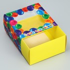 Коробка-фоторамка подарочная складная, упаковка, «С днём рождения!», 14 х 14 х 8 см - Фото 6