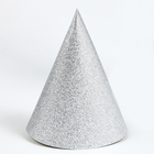 Колпак на день рождения «Блеск», набор 6 шт., серебро - Фото 2