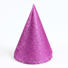 Карнавальный колпак «Блеск», набор 6 шт., цвет розовый - фото 23712639