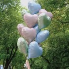 Шар фольгированный 18" «Сердце», мистик голубой 10154497