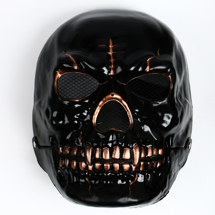Карнавальная маска «Череп», цвет чёрный