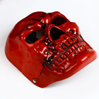 Карнавальная маска «Череп», цвет красный - Фото 2