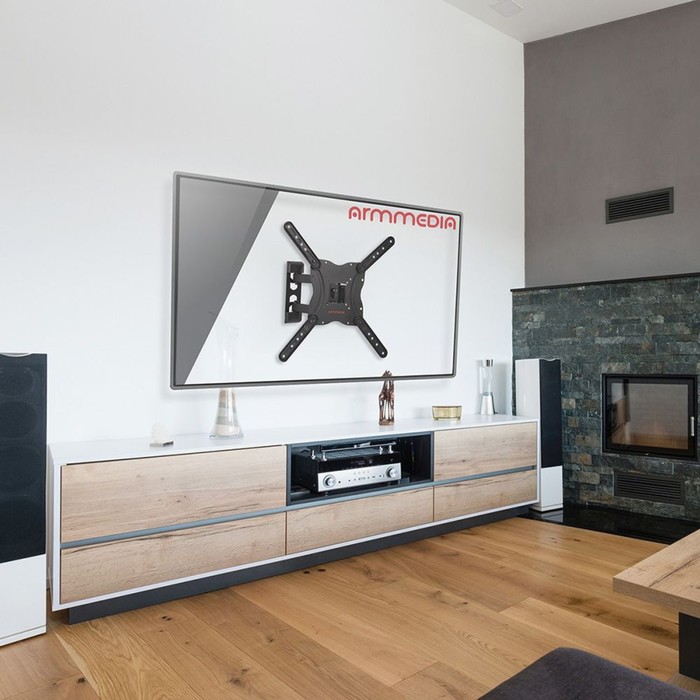 Кронштейн для телевизора Arm Media LCD-404 new черный 26"-55" макс.30кг настенный поворот и   102951 - фото 51530718