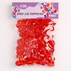 Сердечки пластиковые декоративные, набор 100 шт., размер 1 шт. — 2 × 2 см, цвет красный - Фото 2