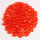 Сердечки пластиковые декоративные, набор 100 шт., размер 1 шт. — 2 × 2 см, цвет красный - Фото 3