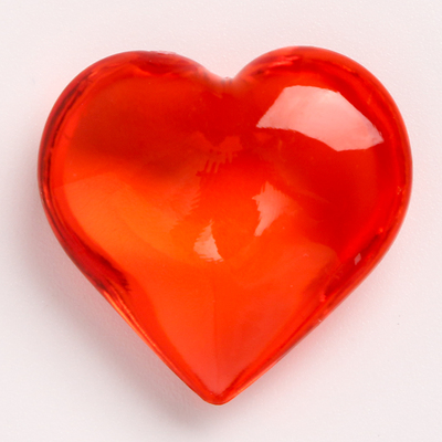 Сердечки пластиковые декоративные, 100 шт., 2×2 см