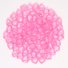 Сердечки пластиковые декоративные, набор 100 шт., размер 1 шт. — 2 × 2 см, цвет розовый - Фото 3