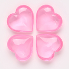 Сердечки пластиковые декоративные, набор 100 шт., размер 1 шт. — 2 × 2 см, цвет розовый - Фото 6
