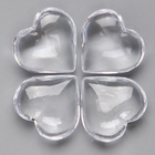 Сердечки пластиковые декоративные, набор 100 шт., размер 1 шт. — 2 × 2 см, цвет прозрачный - Фото 6