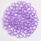 Сердечки пластиковые декоративные, набор 100 шт., размер 1 шт. — 2 × 2 см, цвет фиолетовый - Фото 3