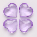 Сердечки пластиковые декоративные, набор 100 шт., размер 1 шт. — 2 × 2 см, цвет фиолетовый - Фото 6