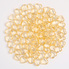 Сердечки пластиковые декоративные, набор 100 шт., размер 1 шт. — 2 × 2 см, цвет золотой - Фото 3