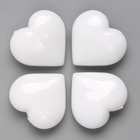 Сердечки пластиковые декоративные, набор 100 шт., размер 1 шт. — 2 × 2 см, цвет белый - Фото 6